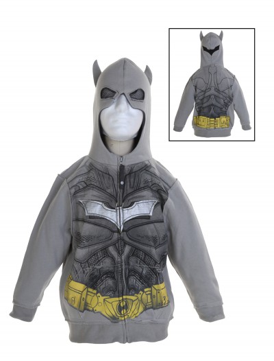 Toddler Silver Batman Costume Hoodie