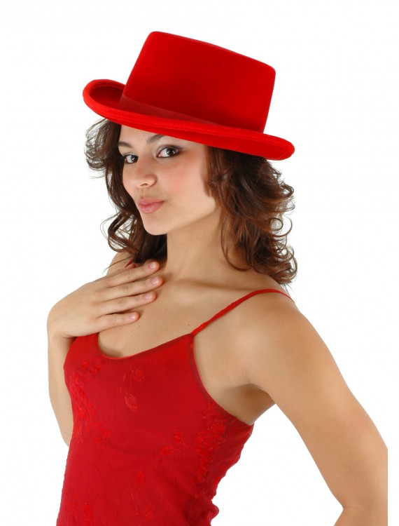 Red Velour Top Hat