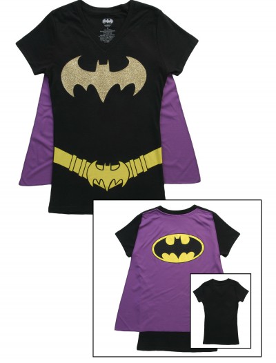 Womens Batgirl Cape T-Shirt