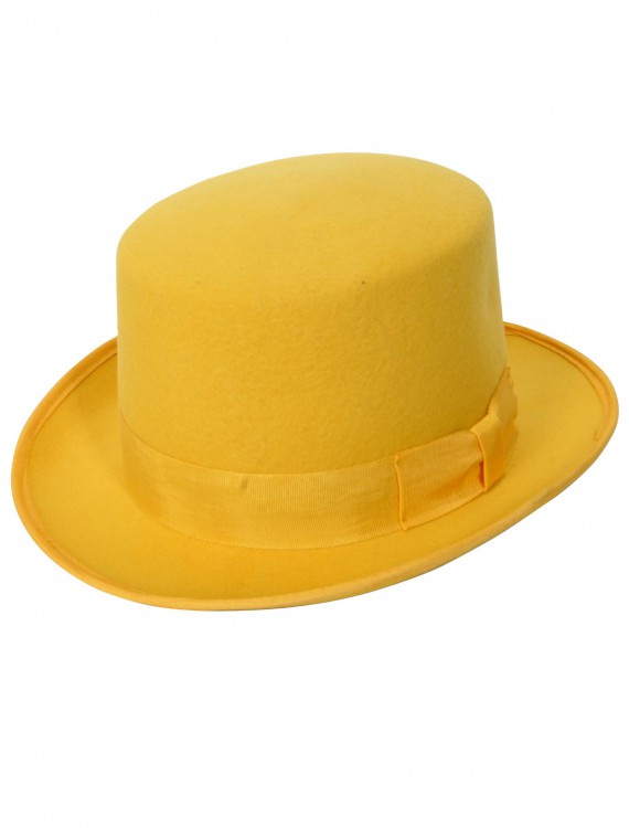 Yellow Wool Top Hat