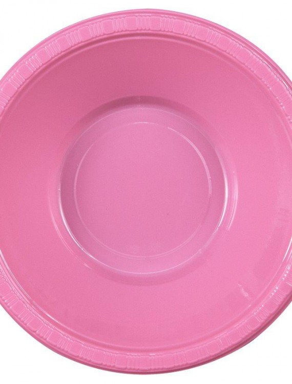 Candy Pink (Hot Pink) Plastic Bowls (20 count)