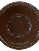 Chocolate Brown (Brown) Plastic Bowls (20 count)