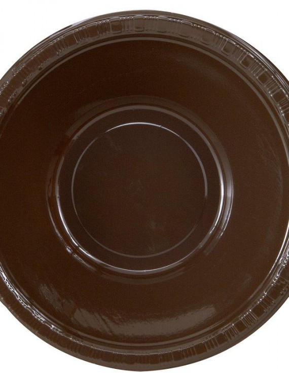 Chocolate Brown (Brown) Plastic Bowls (20 count)