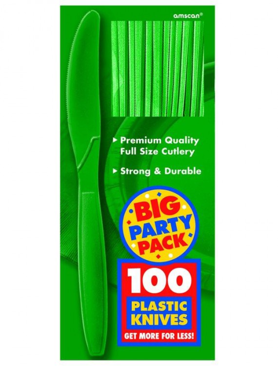 Festive Green Big Party Pack - Knives (100 count)