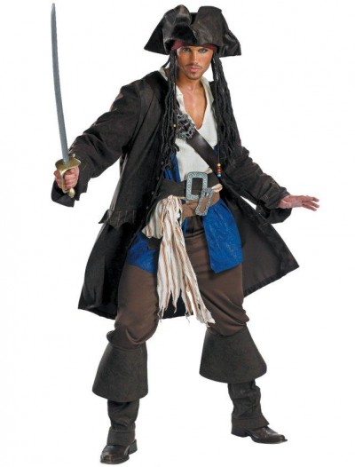 Pirates of the Caribbean - Captain Jack Sparrow Prestige Adult Costume