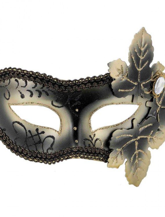 Venetian Mask with Leaves