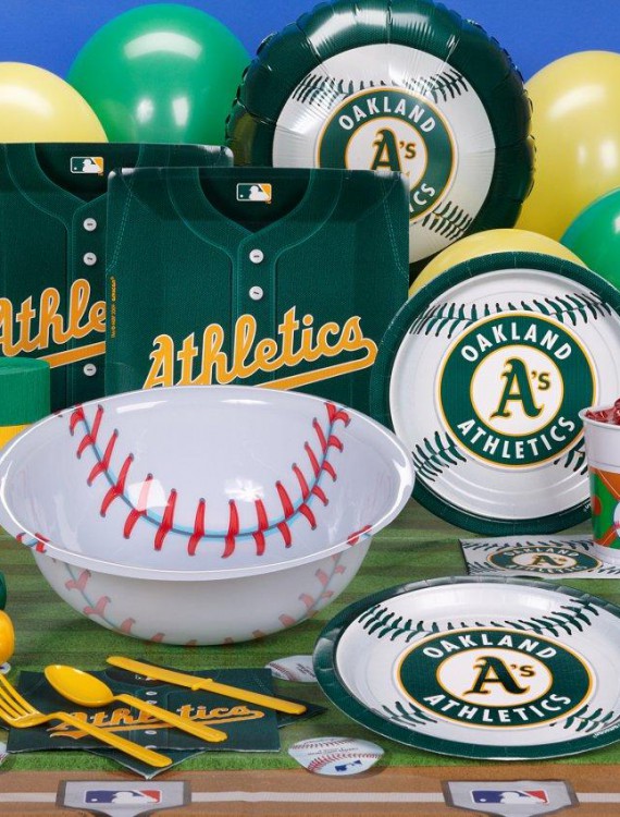 Oakland Athletics Baseball Deluxe Party Kit