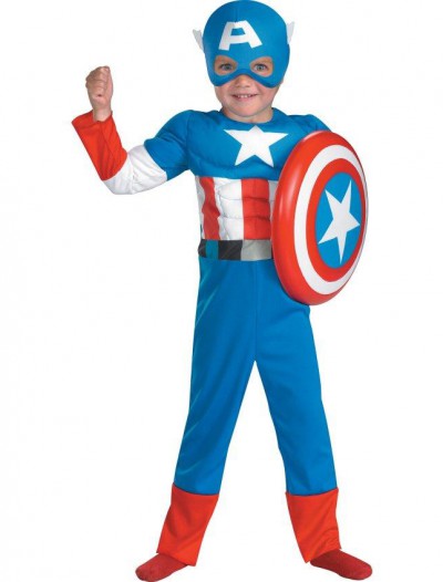 Captain America Muscle Toddler Costume