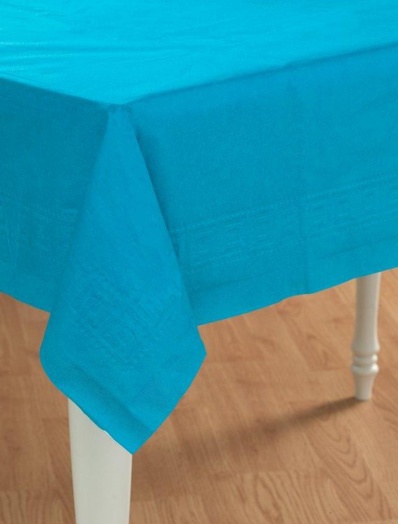 Turquoise Paper Tablecover