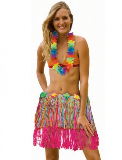 Adult Rainbow Hula Skirt