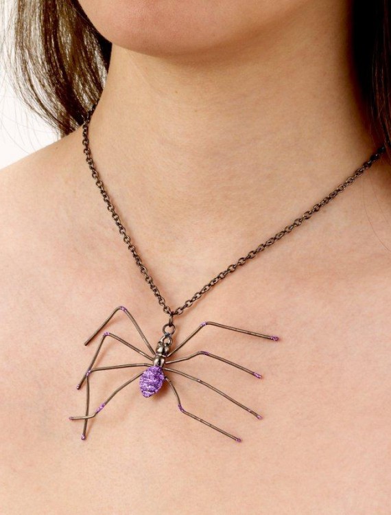 Spider Necklace (Purple)