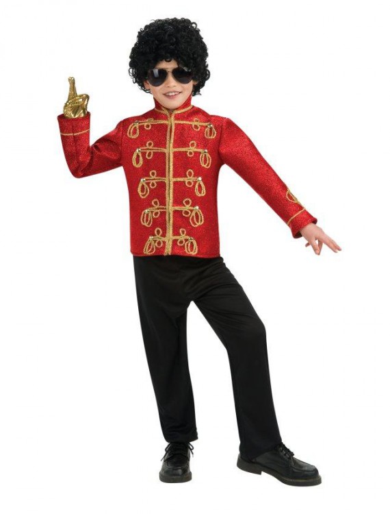Michael Jackson Deluxe Red Military Jacket Child