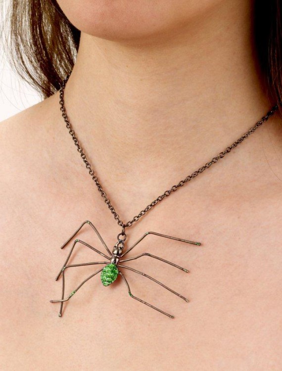 Spider Necklace (Green)
