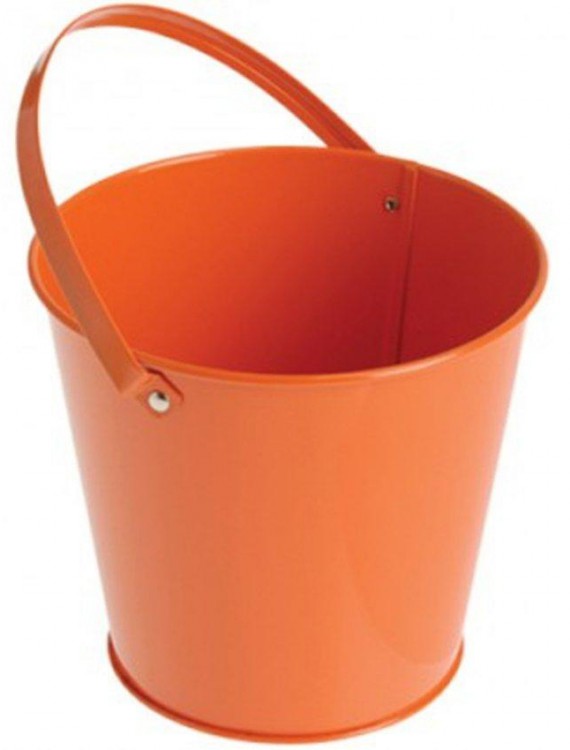 Metal Bucket - Orange