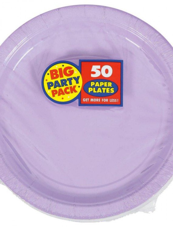 Lavender Big Party Pack - Dessert Plates (50 count)