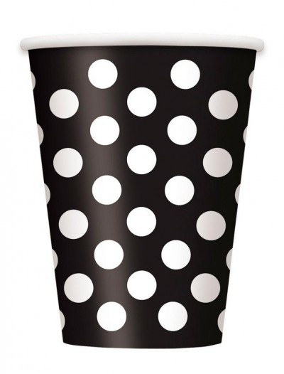 Black and White Dots Cups (8)