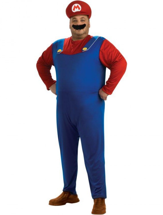 Super Mario Bros. - Mario Adult Plus Costume