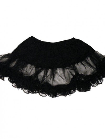 Lace Petticoat (Black) Plus Adult