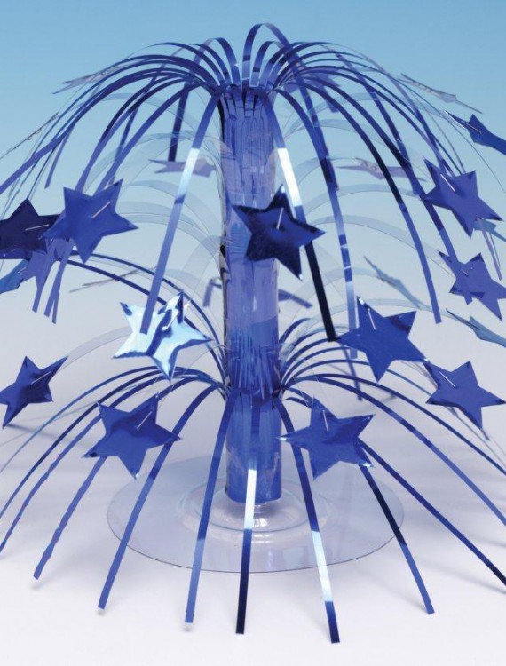 Royal Blue Star Cascade Centerpiece
