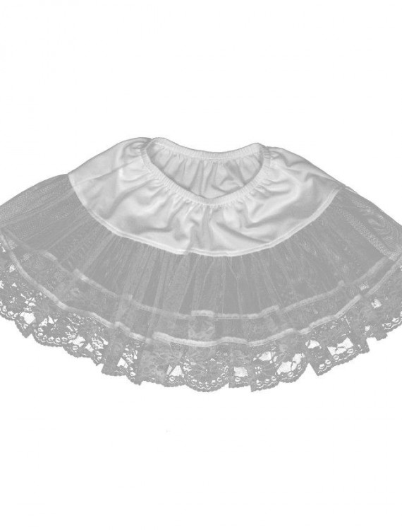 Lace Petticoat (White) Plus