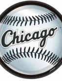 Chicago White Sox Baseball - Round Dinner Plates (18 count)