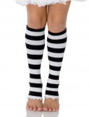 Striped (Black/White) Child Leg Warmers