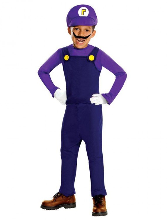 Super Mario Bros. - Waluigi Deluxe Toddler / Child Costume