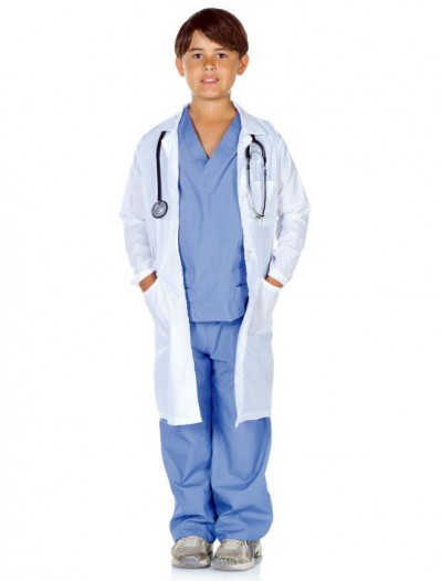 Doctor Scrubs with Lab Coat Child Costume