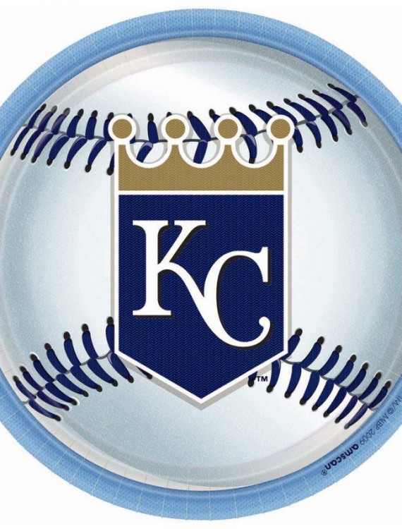 Kansas City Royals Baseball - Round Dinner Plates (18 count)