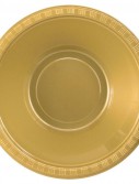 Glittering Gold (Gold) Plastic Bowls (20 count)