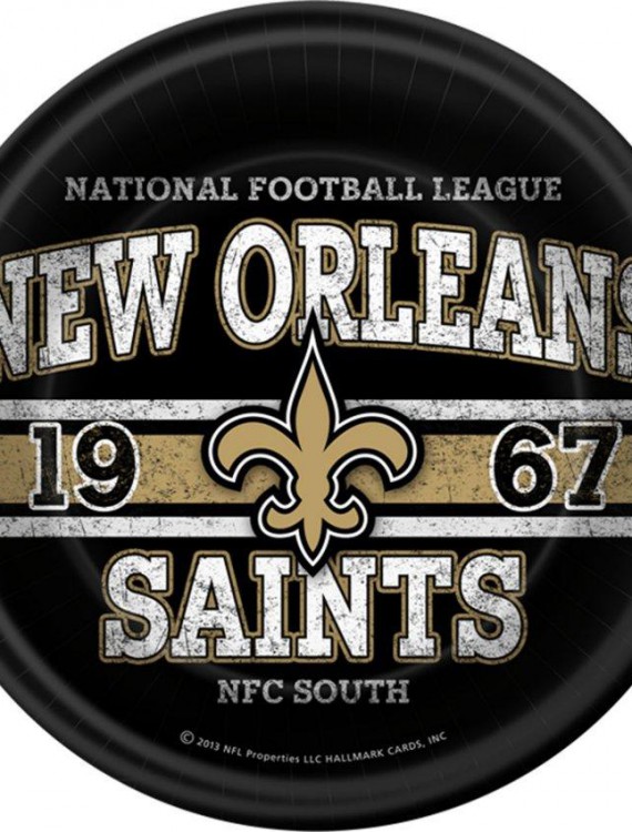 NFL New Orleans Saints Dinner Plates (8 count)