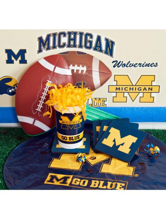 Michigan Wolverines College Deluxe Party Kit