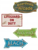 Beach Sign Cutouts (4 count)