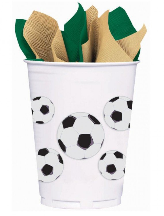 Soccer Fan - 14 oz. Plastic Cups (8 count)