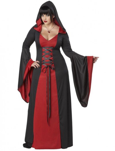 Deluxe Hooded Red Robe Adult Plus Costume