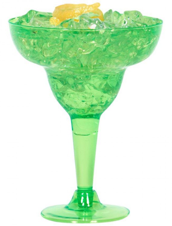 Green Plastic 8 oz. Margarita Glasses (20 count)