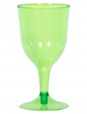Green Plastic 8 oz. Wine Glasses (20 count)