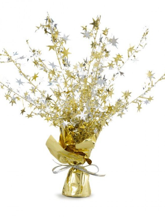 Gold and Silver Stars Foil Spray Centerpiece