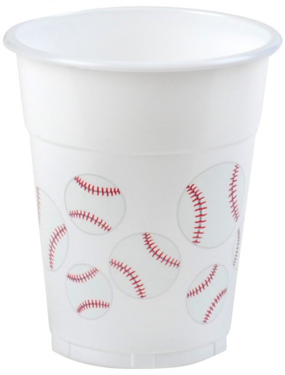 Baseball Fan - 14 oz. Plastic Cups (8 count)