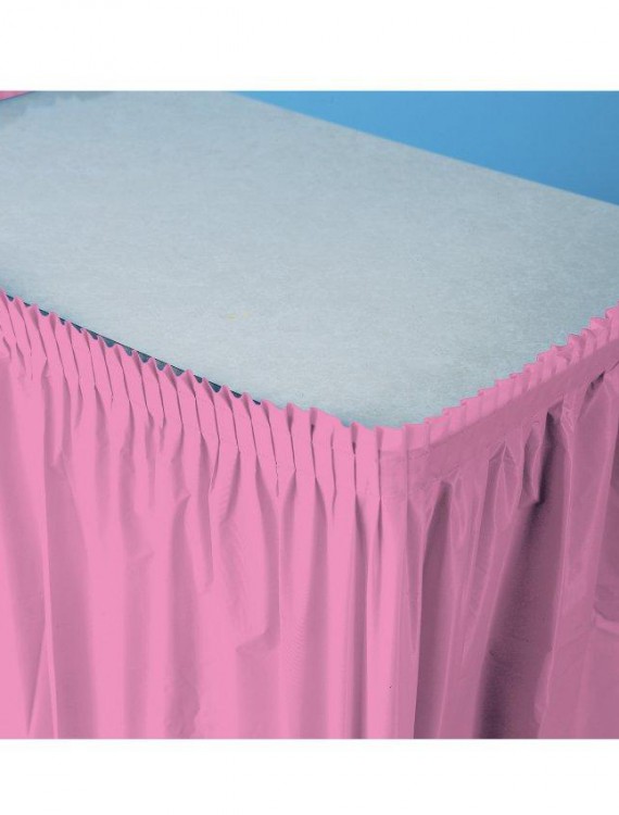 Candy Pink (Hot Pink) Plastic Table Skirt
