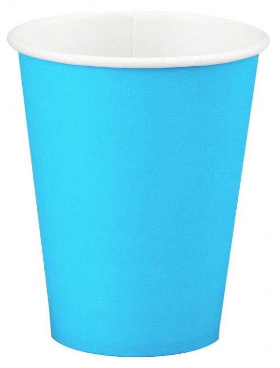 Bermuda Blue (Turquoise) 9 oz. Paper Cups (24 count)