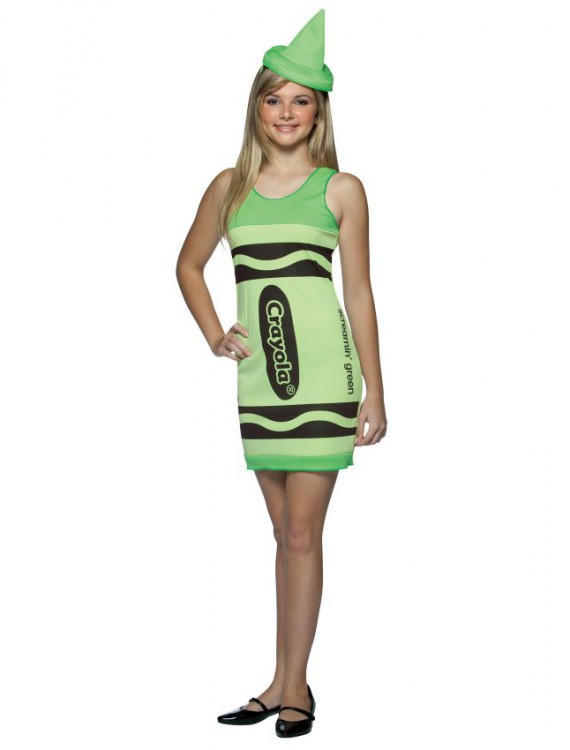 Screamin' Green Crayola Crayon Teen Costume