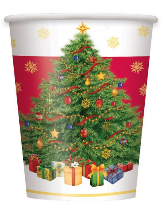 Starry Christmas Tree 9 oz. Paper Cups
