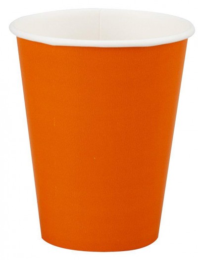 Sunkissed Orange (Orange) 9 oz. Paper Cups (24 count)