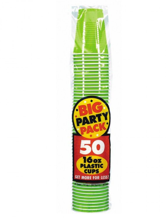 Kiwi Big Party Pack - 16 oz. Plastic Cups (50 count)