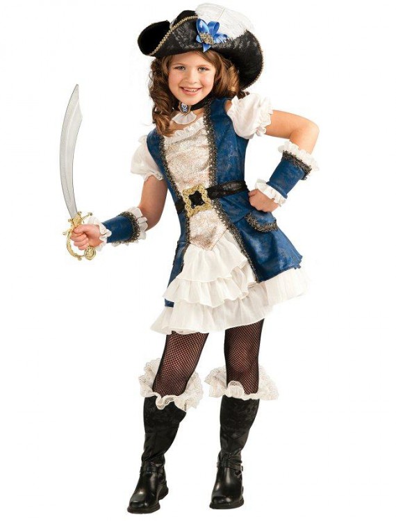 Blue Pirate Girl Child Costume