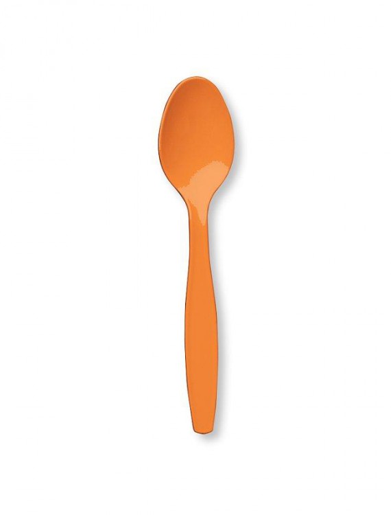 Sunkissed Orange (Orange) Heavy Weight Spoons (24 count)