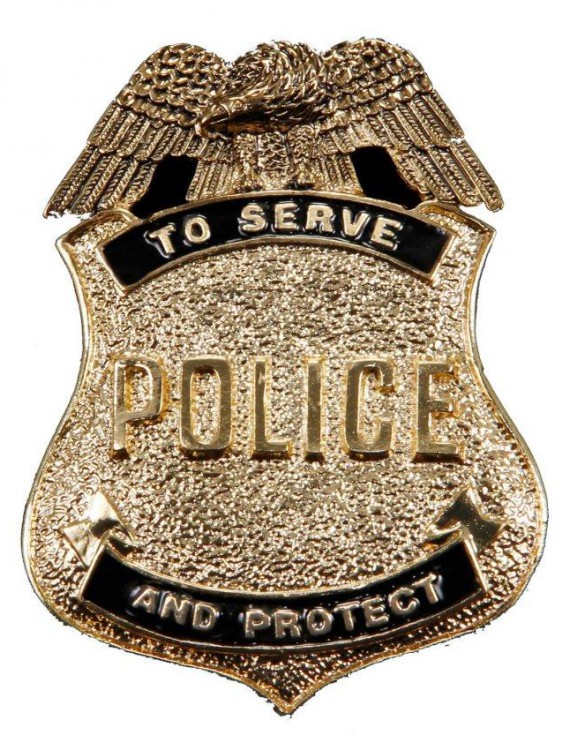 Antique Gold Police Badge