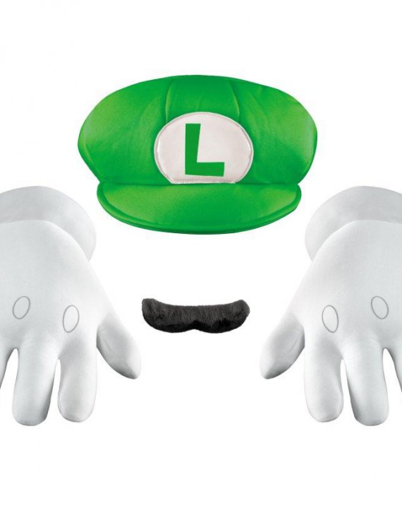 Super Mario Bros. - Luigi Hat  Gloves And Mustache Kit