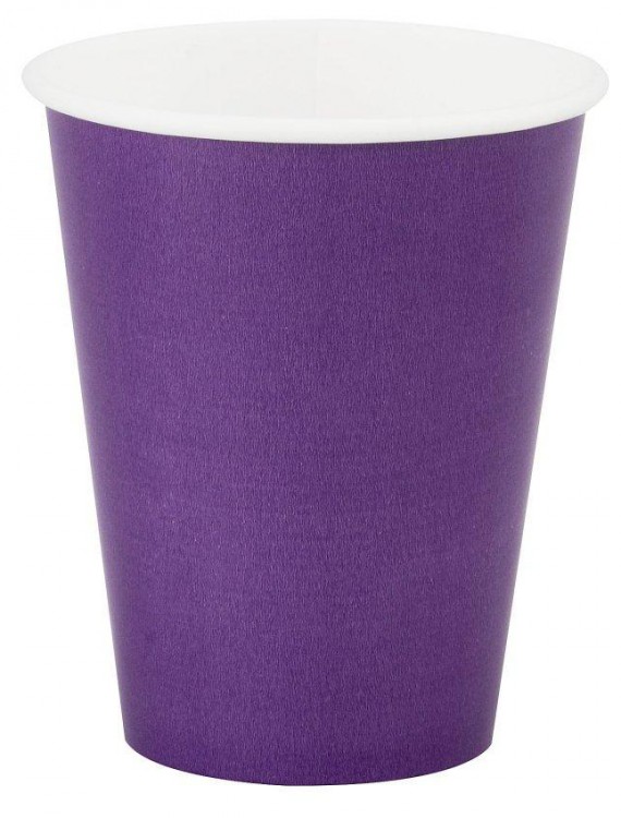 Perfect Purple (Purple) 9 oz. Paper Cups (8 count)